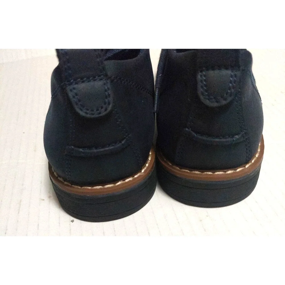 Steve Madden Mens Kids Size 4 Fabric Lace Up Shoes Textile Upper Navy NEW NO BOX